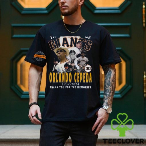 In Memory Of Orlando Cepeda 1937 2024 Thank You For The Memories T Shirt