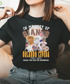 In Memory Of San Francisco Giants Orlando Cepeda 1937 2024 Thank You For The Memories T Shirt