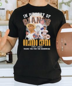 In Memory Of San Francisco Giants Orlando Cepeda 1937 2024 Thank You For The Memories T Shirt