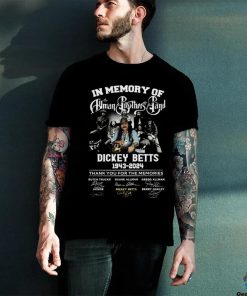 In Memory Of The Truman Brothers Band Dickey Betts Signature T Shirt