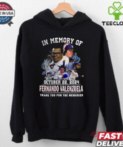 In Memory of Fernado Valenzuela October 2024 thank you for the memories signature shirt