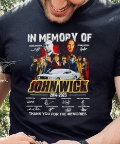 In Memory of John Wick 2014 2023 signatures shirt