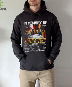 In Memory of John Wick 2014 2023 signatures hoodie, sweater, longsleeve, shirt v-neck, t-shirt