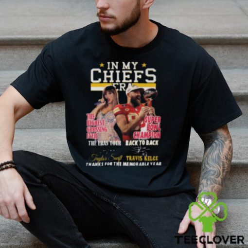 In My Chiefs Era Taylor Swift And Travis Kelce Thanks For The Memorable Year T Shirt