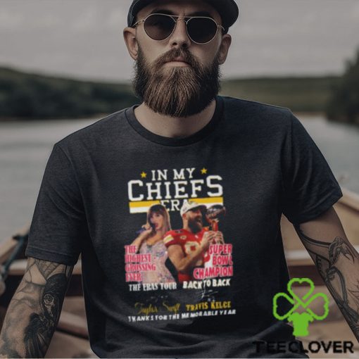 In My Chiefs Era Taylor Swift And Travis Kelce Thanks For The Memorable Year T Shirt