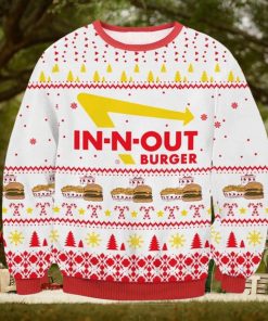 In N Out Burger Fleece Ugly Christmas Sweater