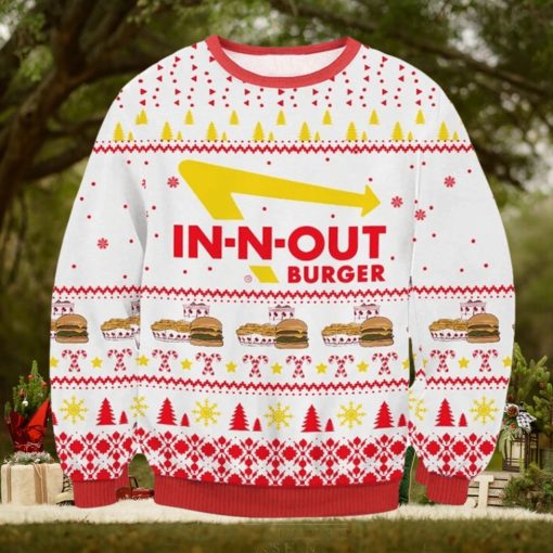 In N Out Burger Fleece Ugly Christmas Sweater