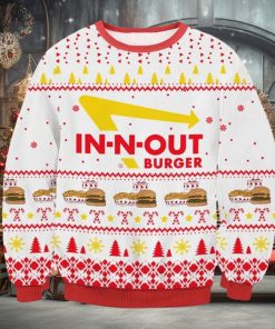 In N Out Burger Fleece Ugly Christmas Sweater