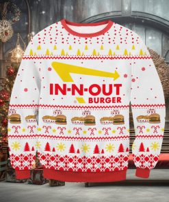 In N Out Burger Ugly Christmas Wool Knitted Sweater
