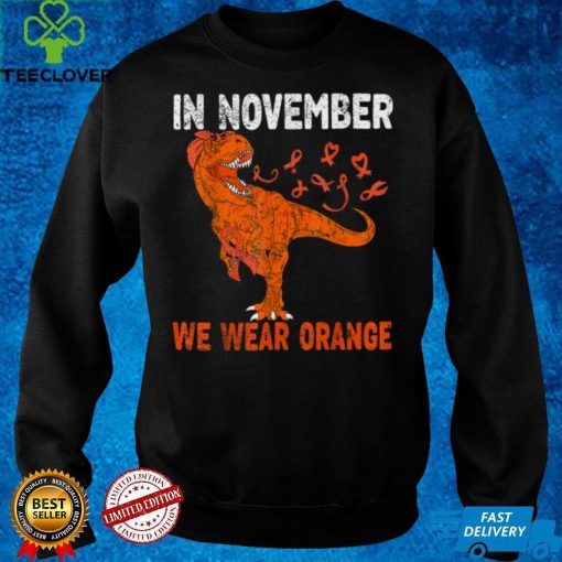 In November We Wear Orange COPD Awareness Trex Kids Toddler T Shirt hoodie, Sweater Shirt