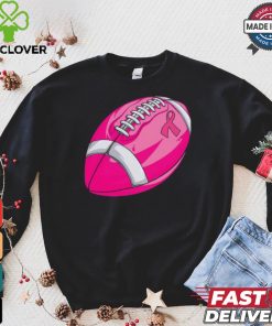 In October We Wear Pink Football Breast Cancer Awareness Tie Dye T Shirt