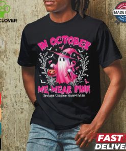 In October We Wear Pink Ghost Witch Breast Cancer Awareness Halloween 2024 T shirt 3 In October We Wear Pink Ghost Witch Breast Cancer Awareness Halloween 2024 T shirt