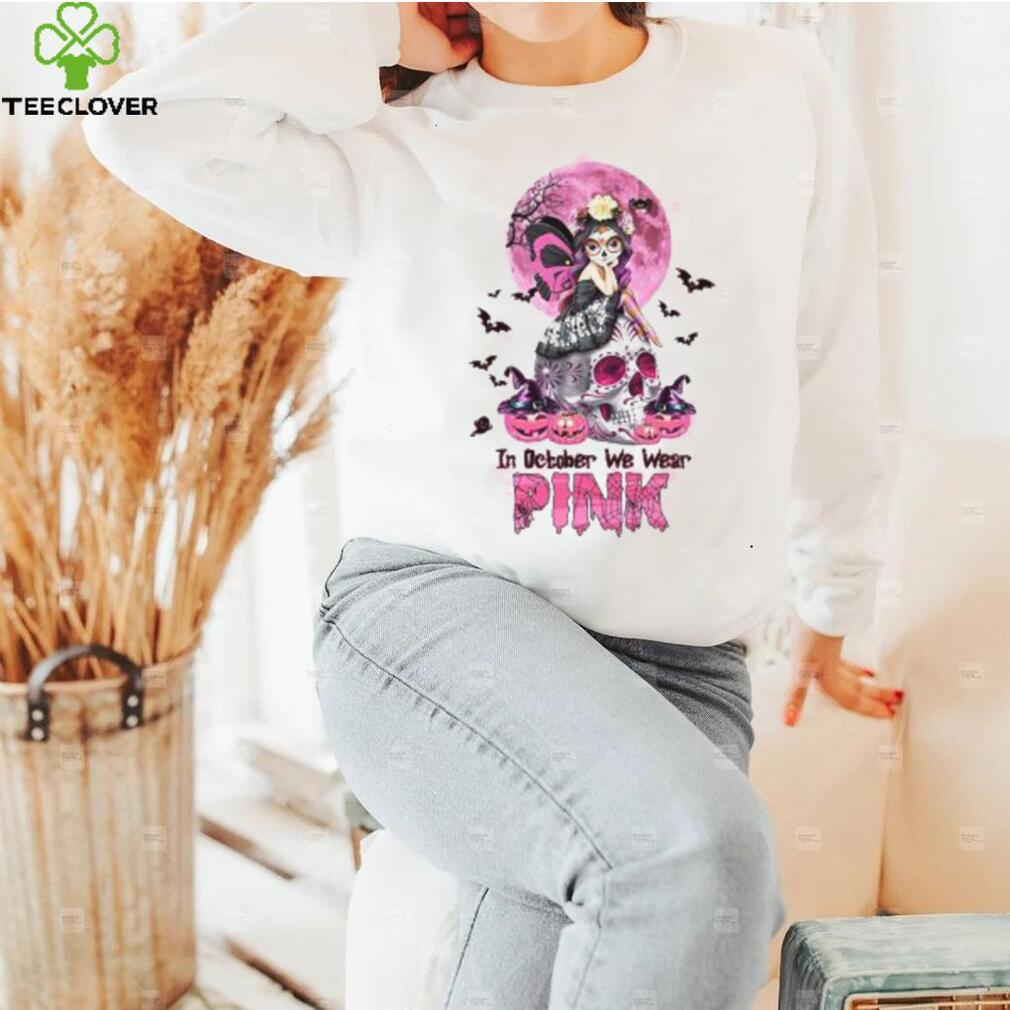 In October We Wear Pink Shirt, Breast Cancer Fighter Shirt, Breast Cancer Awareness Shirt, Pink Pumpkin Shirt In October We Wear Pink Shirt, Breast Cancer Fighter Shirt, Breast Cancer Awareness Shirt, Pink Pumpkin Shirt