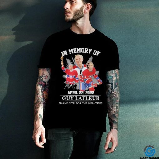 In The Memory Of Guy Lafleur Thank You For The Memories T Shirt