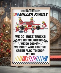 In This Family We Do Race Racks Personalized Racing Canvas Print