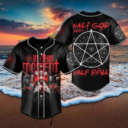 In This Moment Half God Half Devil Custom Baseball Jersey