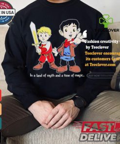 In a land of myth and a time of magic merlin shirt