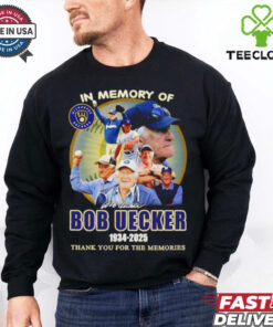 In memory of Bob Uecker 1934 2025 thank you for the memories signature shirt