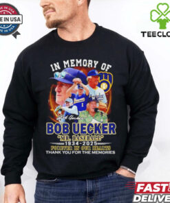 In memory of Bob Uecker Mr Baseball 1934 2025 thank you for the memories signature shirt