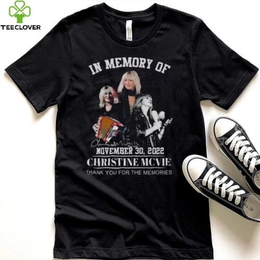 In memory of Christine Mcvie thank you for the memories signature hoodie, sweater, longsleeve, shirt v-neck, t-shirt