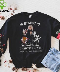 In memory of Christine Mcvie thank you for the memories signature hoodie, sweater, longsleeve, shirt v-neck, t-shirt