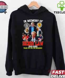 In memory of Denis Law 1940 2025 thank you for the memories shirt