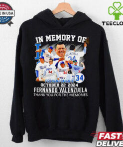 In memory of Fernandomania Fernando Valenzuela thank you shirt