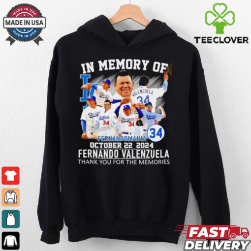 In memory of Fernandomania Fernando Valenzuela thank you shirt