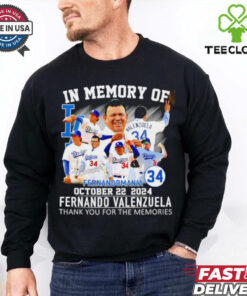 In memory of Fernandomania Fernando Valenzuela thank you shirt