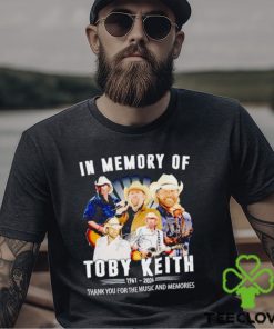 In memory of Toby Keith 1961 2024 thank you for the music and memories shirt