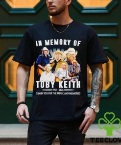 In memory of Toby Keith 1961 2024 thank you for the music and memories shirt