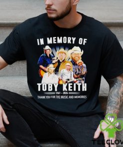 In memory of Toby Keith 1961 2024 thank you for the music and memories shirt