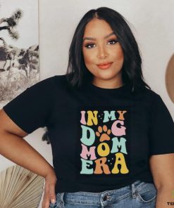 In my dog mom era dog footprint shirt