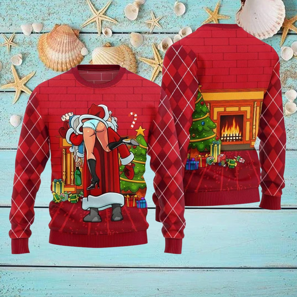 Inappropriate Santa Funny Ugly Christmas Sweater Inappropriate Santa Funny Ugly Christmas Sweater