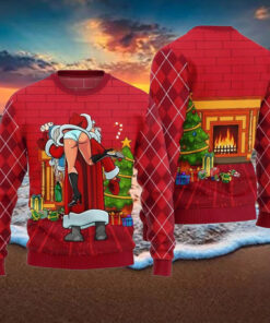 Inappropriate Santa Funny Ugly Christmas Sweater