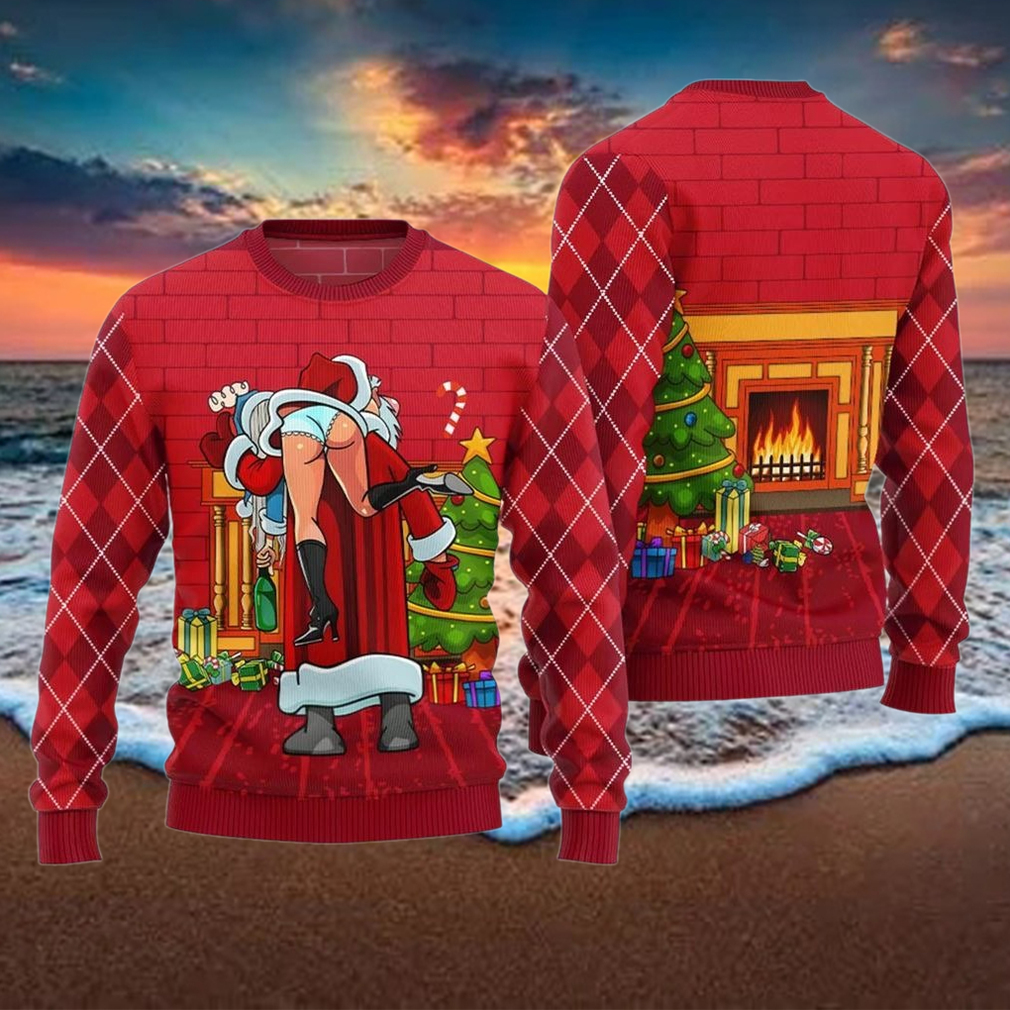 Inappropriate Santa Funny Ugly Christmas Sweater Inappropriate Santa Funny Ugly Christmas Sweater