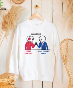 Incompetence Ferrari Strategist Alpine contract Lawyer shirt