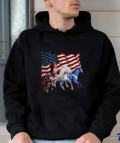 Independence Day Horse July 4th Horse Riding Flag America Classic T Shirt