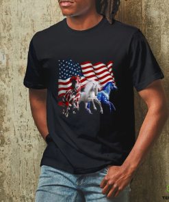 Independence Day Horse July 4th Horse Riding Flag America Classic T Shirt 2 Independence Day Horse July 4th Horse Riding Flag America Classic T Shirt