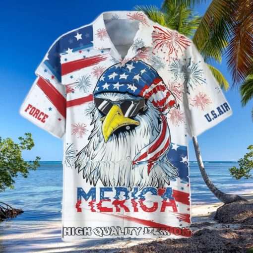 Independence Day U.S. Air Force Aim High Fly Figght Win Hawaiian Shirt