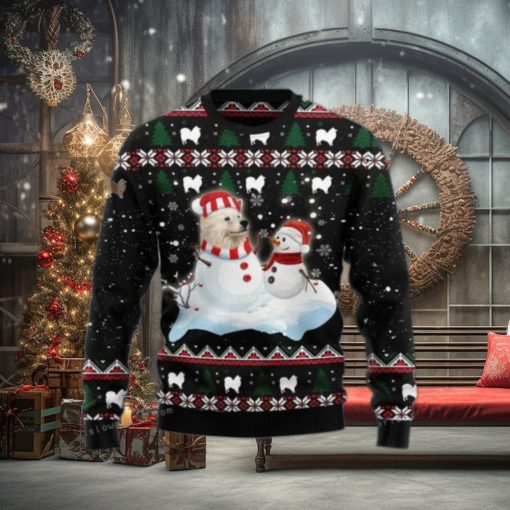 Indian And Snowman Ugly Sweater