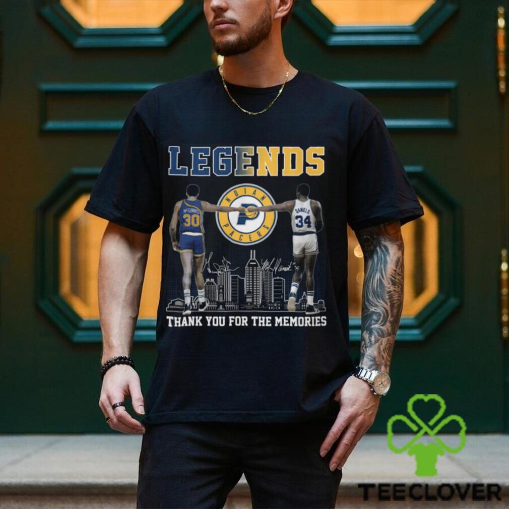 Indian Pacers Legends Thank You For The Memories Shirt Indian Pacers Legends Thank You For The Memories Shirt