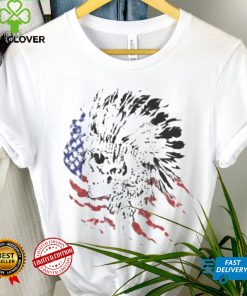 Indian hunter American flag t shirt