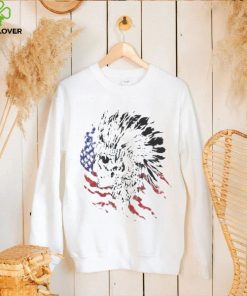 Indian hunter American flag t shirt