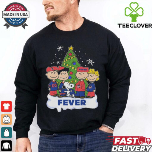 Indiana Fever Celebrating Christmas 2024 With Snoopy Peanuts Shirt
