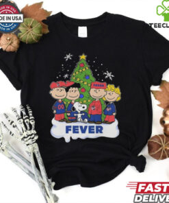 Indiana Fever Celebrating Christmas 2024 With Snoopy Peanuts Shirt