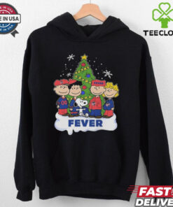 Indiana Fever Celebrating Christmas 2024 With Snoopy Peanuts Shirt
