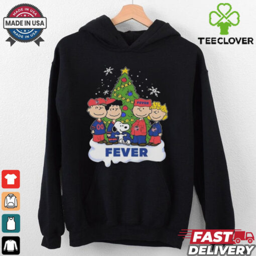 Indiana Fever Celebrating Christmas 2024 With Snoopy Peanuts Shirt