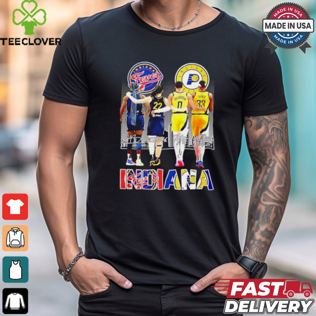 Indiana Fever Indiana Pacers Deadly Duo 2024 proud shirt Indiana Fever Indiana Pacers Deadly Duo 2024 proud shirt