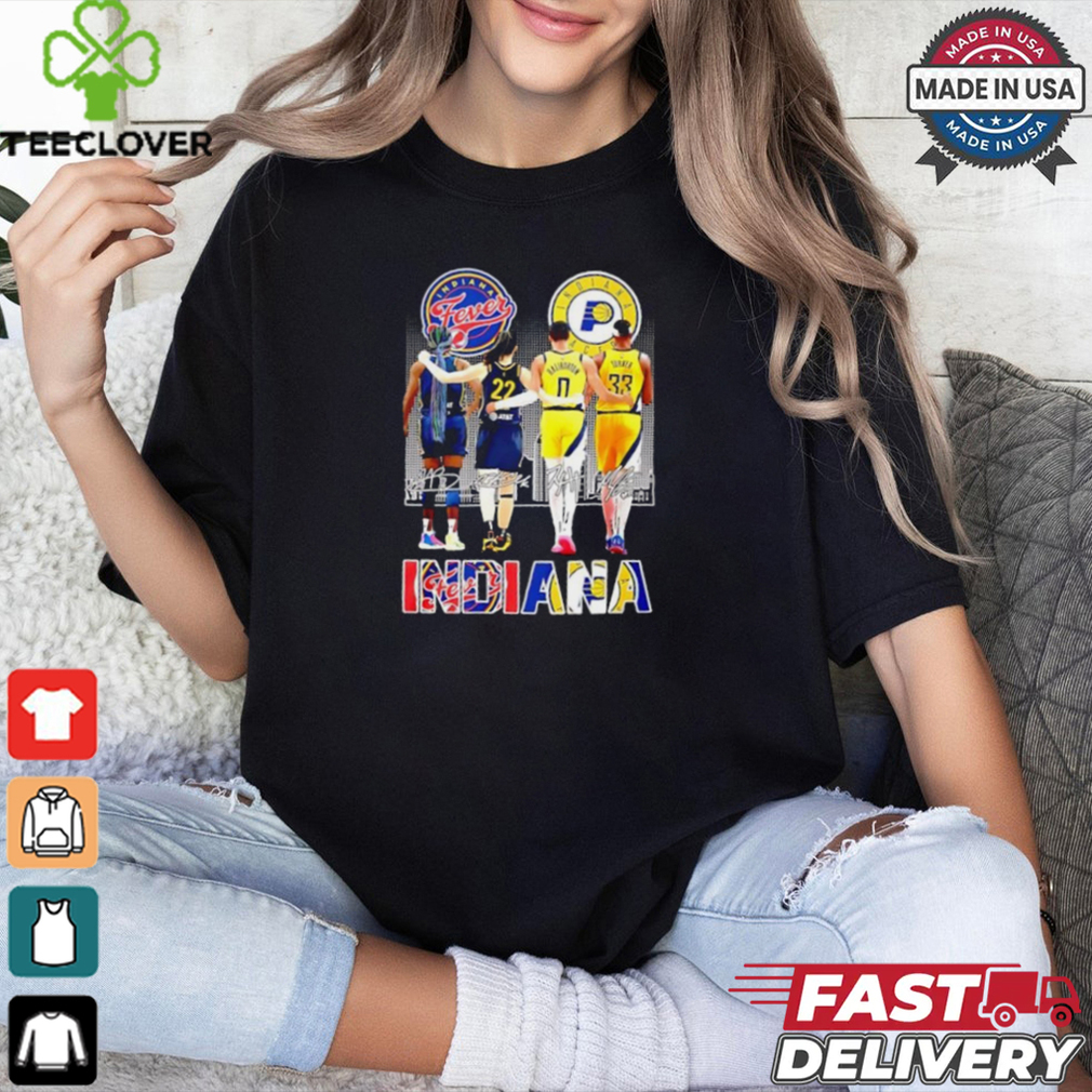 Indiana Fever Indiana Pacers Deadly Duo 2024 proud shirt Indiana Fever Indiana Pacers Deadly Duo 2024 proud shirt